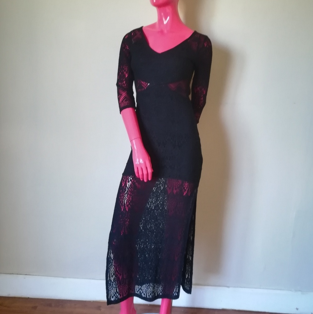 Divided Long Knit Dress